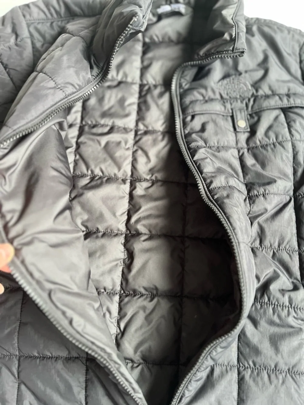 The North Face Black Quilted Puffer Jacket - Youth
